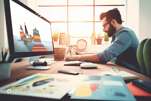 光影舞者 帅气动画师的电脑设计艺术